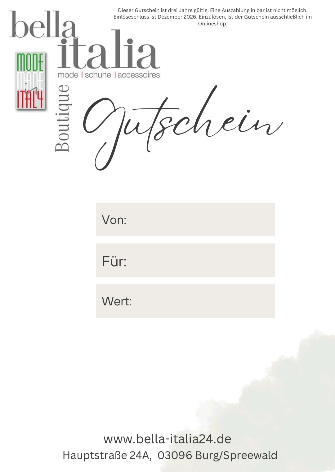 Geschenkgutschein – Bild 3