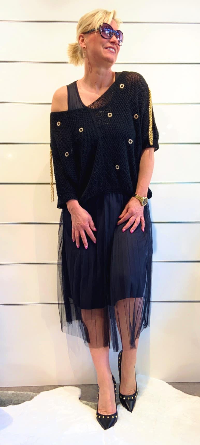 Zweiteiler- Kleid - Pullover