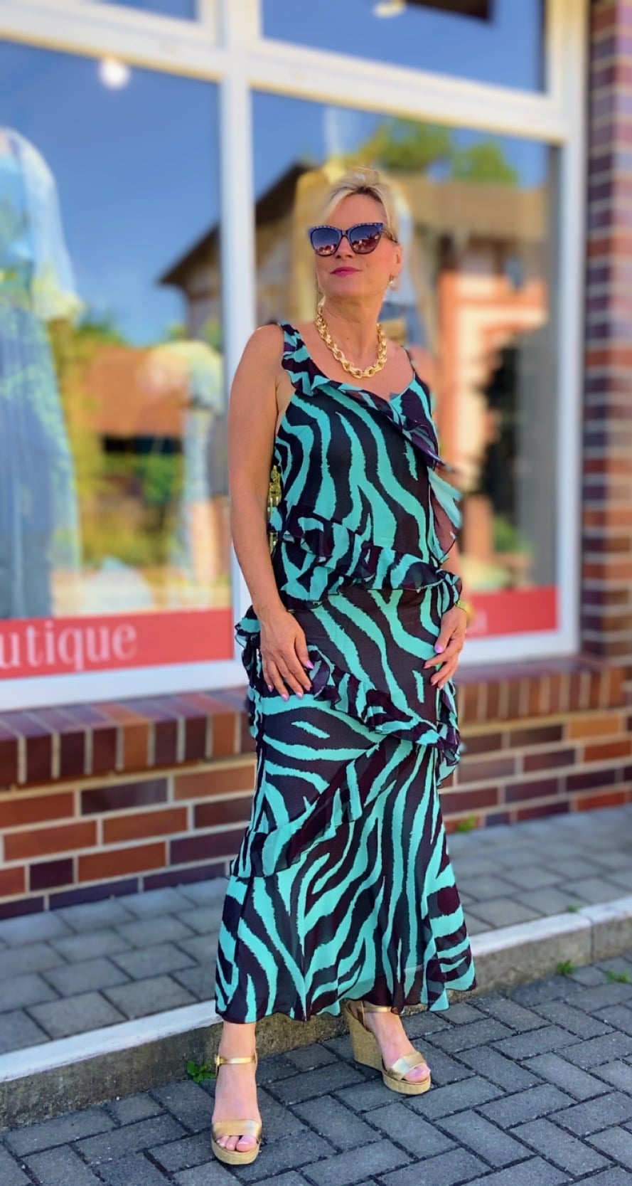 Rock mit Animalprint