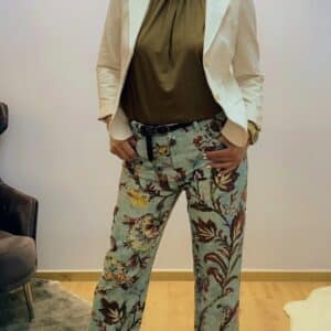 Florale Damenhose