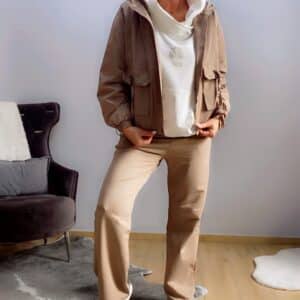 Übergangsjacke mit Kapuze