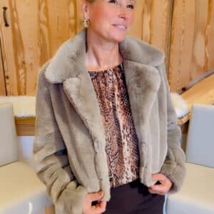 Exclusive  Fake Fur Felljacke von Gil Santucci