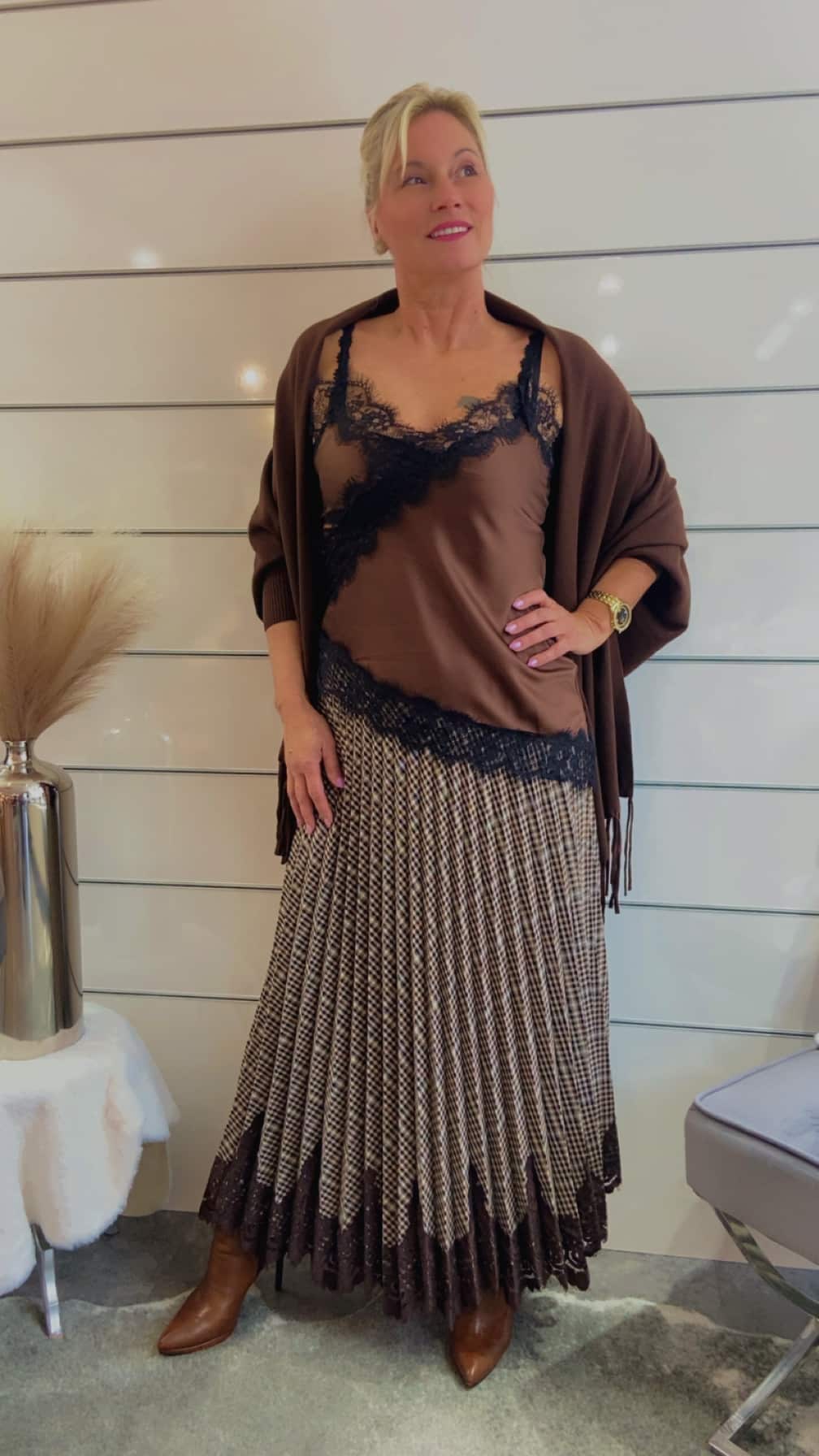 Eleganter Faltenrock