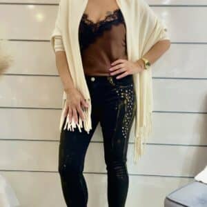 Jeans mit goldener Waschung