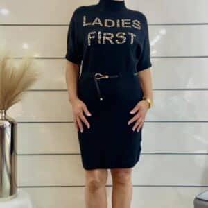 Gil Santucci Kleid mit Strassdetails