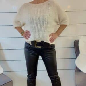 Kunstlederhose - Braun