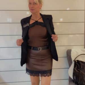 Rock Lederoptik/Spitze