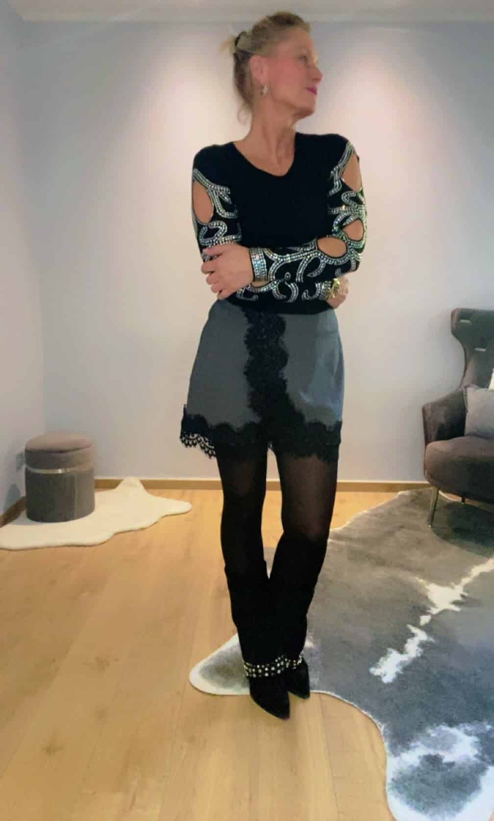 Rock mit edler Spitze